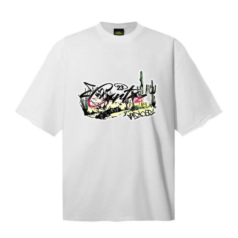 Corteiz Alcatraz Streetwear Heavyweight Cotton Tee Unisex Oversized Fit Casual Short Sleeve