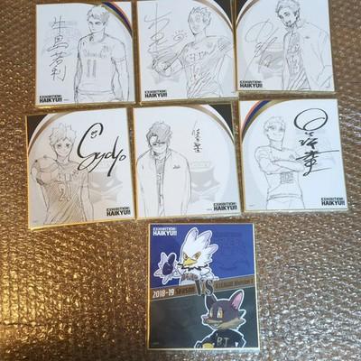 Выставка Haikyuu Коллекция подписанных Шикиси из ЯПОНИИ на продажу