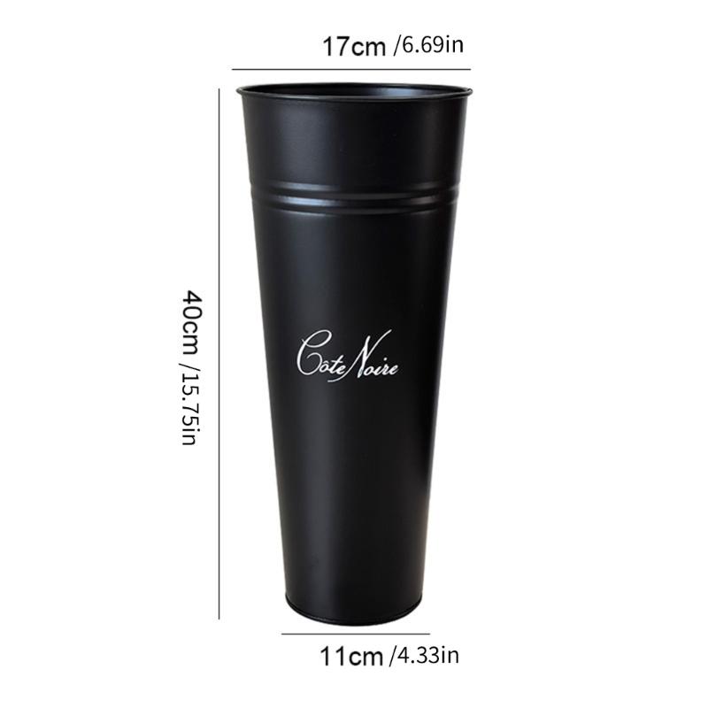 Vaso Fioriera in Acciaio Zincato Vintage Secchio Decorativo Multiuso Per Fiori Piante Facile da Spostare Casa Giardino Uso Esterno