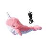 Squeaky Dog Toy Interactive Moving Pet Toy Rechargeable Plush Shark Toy Wiggly Fish Pet Toy for Small Medium Large Dogs