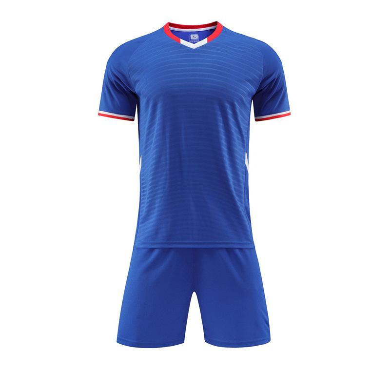 A drop shipping football uniform set, short sleeves, men's and women's adult children's jerseys, printing numbers, student training 