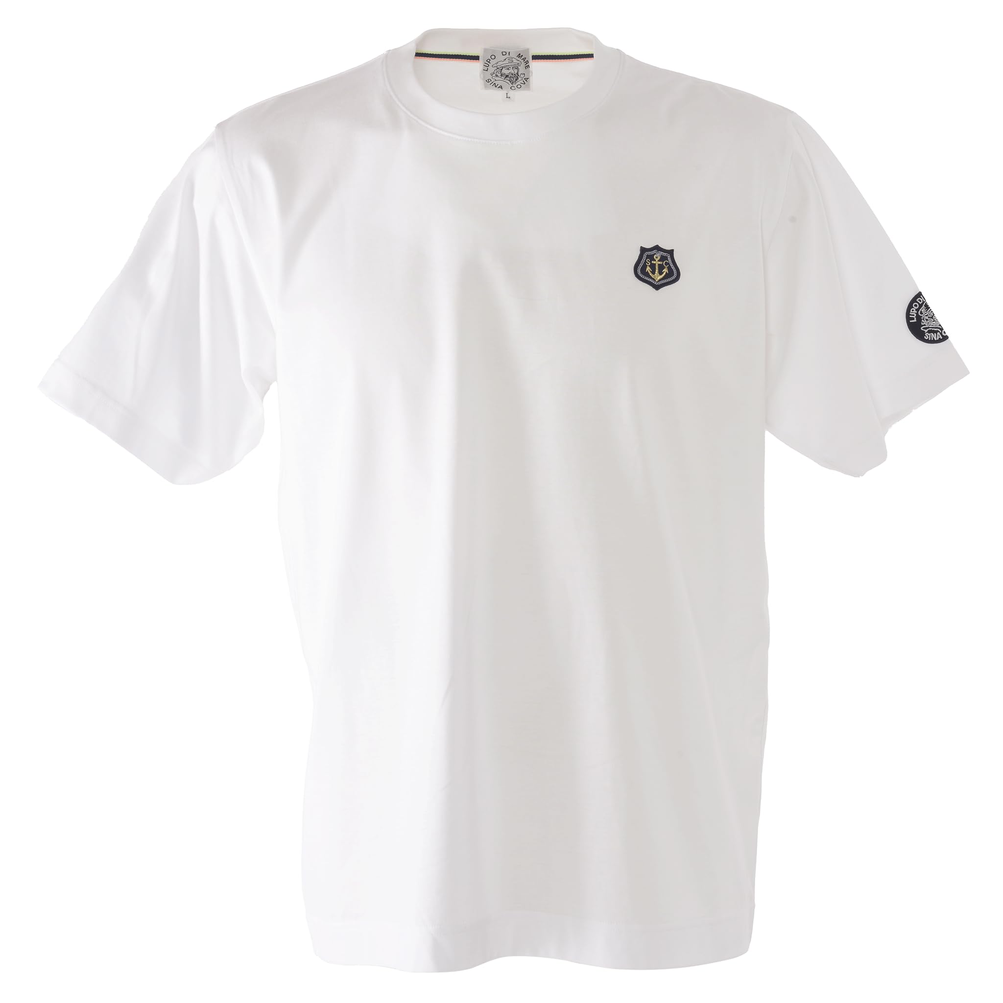 

Sinacova King Size Short Sleeve Cotton Back Captain Anchor 24110626 Men s T-Shirt, 100% Jersey, Print, Design, (White) белый