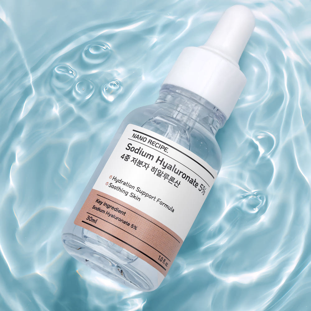 [NANO RECIPE.] 4-Type Low Molecular Hyaluronic Acid 5% Concentrate Hydrating Cosmetic Raw Material 30ml