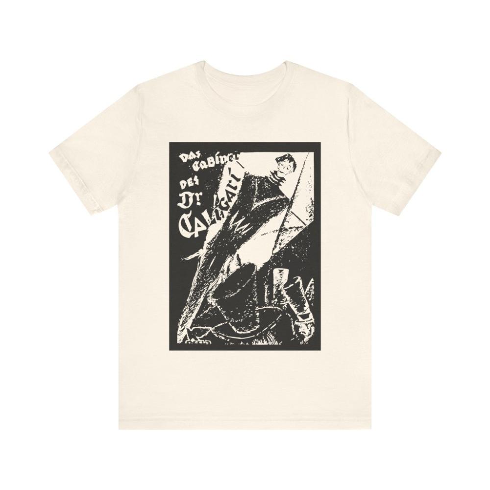 The Cabinet of Dr Caligari classic moviethemed Tshirt horror Tshirt German silent horror film top suitable for all seasons