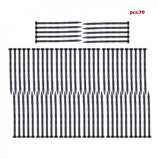 8 Inch Plastic Edging Nails Spiral Landscape Anchoring Spikes For Tent Garden