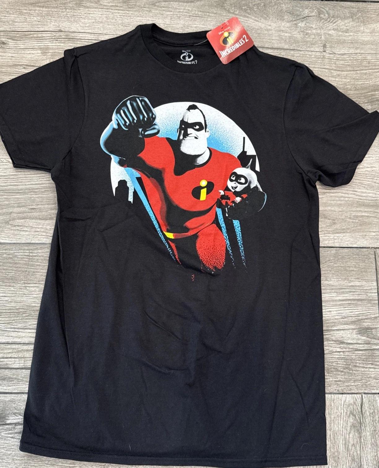 Incredibles 2 T-Shirt Size Small 2019 Tee Licensed Disney Pixar New Old Stock S