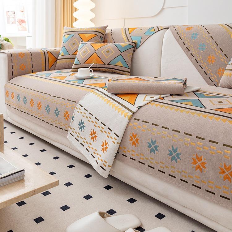 Chenier Sofa Cushion Universal In All Seasons, Simple Non-slip Seat Cushion, Sofa Cover, High-end Light Luxury Cover Cloth Towel
