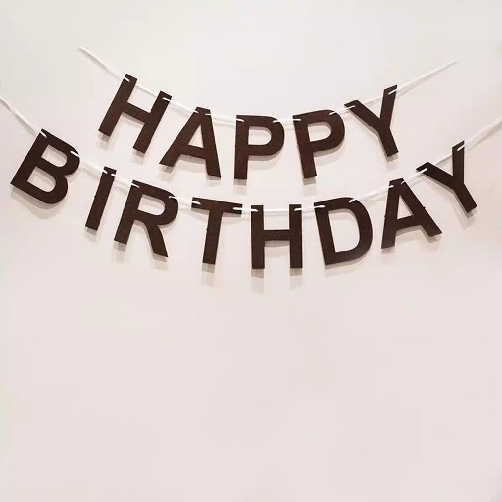 Filz Geburtstagsflagge, Wimpelflagge, Kinder Baby Erster Geburtstag Party Dekoration, Vlies Digitalflagge