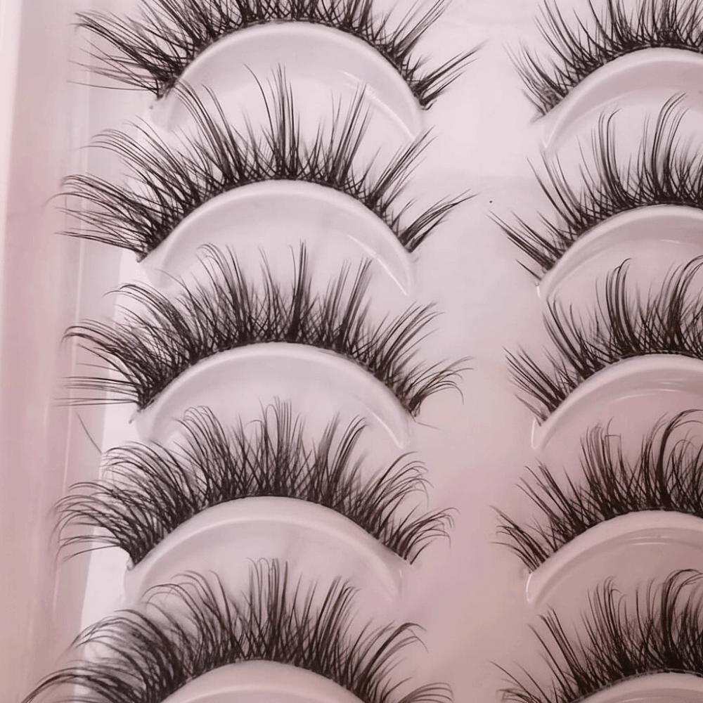 Long Natural False Eyelashes Fluffy Eye Lashes New Fake Lashes  for Women Beauty