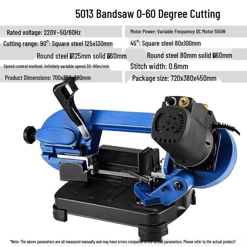 

Nuoshuer 5013 Benchtop Metal Bandsaw CN plug (adapter included)