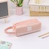 Double Zipper Pencil Case Portable Pencil Bag for Students Back to School Anime for Kid Girls Storage Bag Stationery Supply Gift