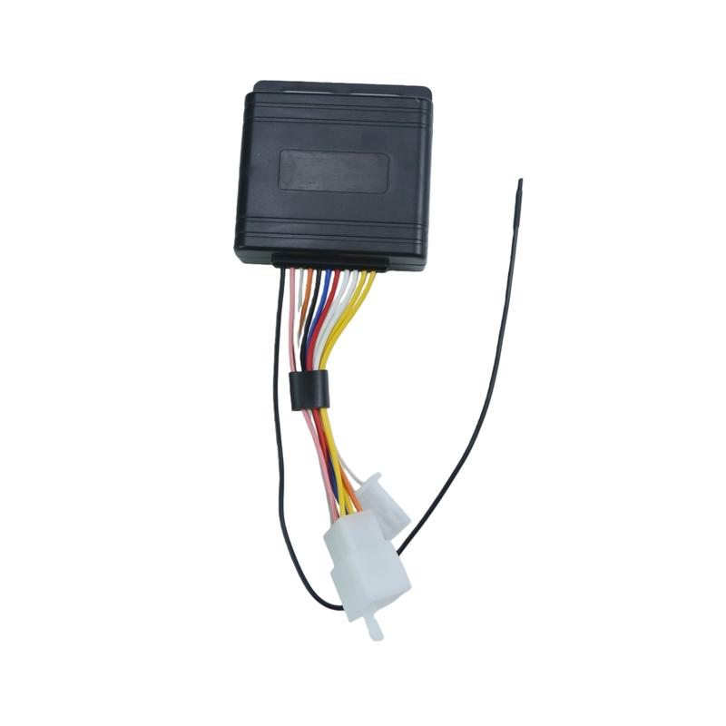 125dB 1-Way Motorcycle Alarm System Anti Theft Kit Engine Start Remote Key Fob 12V Overload Protector Built in Vibration Sensor