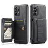 For Samsung Galaxy A23 4G Case Leather+TPU Phone Cover Built-in Magnetic Holder Metal Sheet
