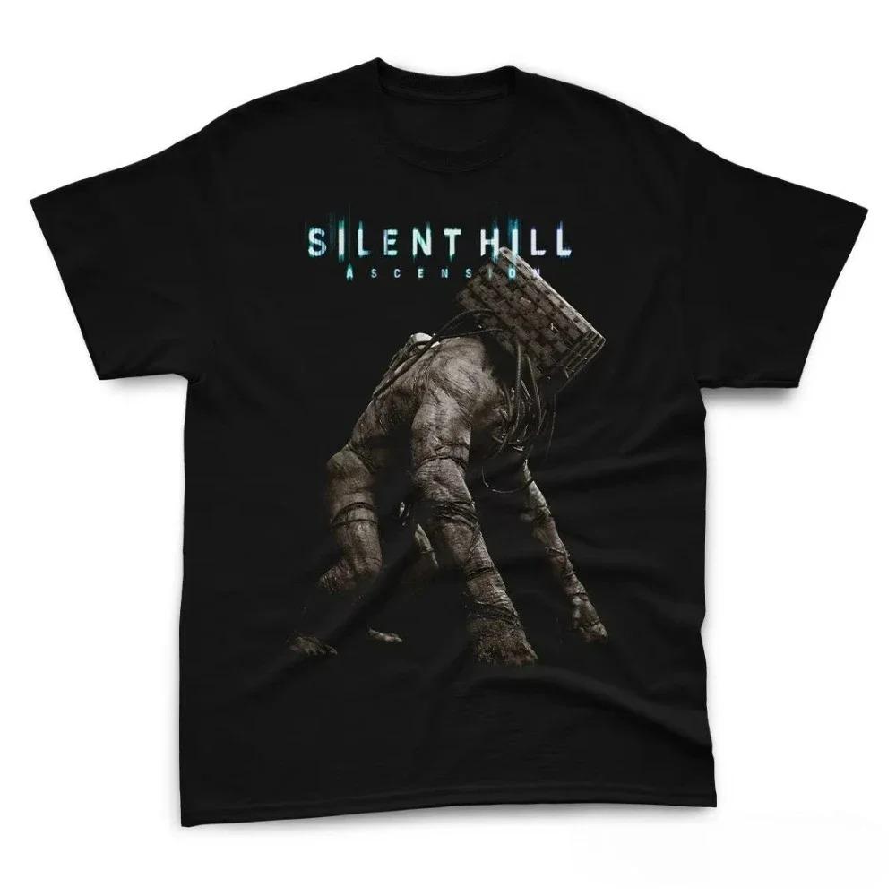 2026 Funny S-Silent Hill 2 Videogame Black Retro Gaming T-Shirt Tee Men Women Holiday Casual Short Sleeve Tee Top Loose T-shirt