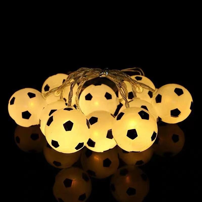 2026 World Cup LED Football String Lights - Decorative Atmosphere Lights for Bar and KTV
