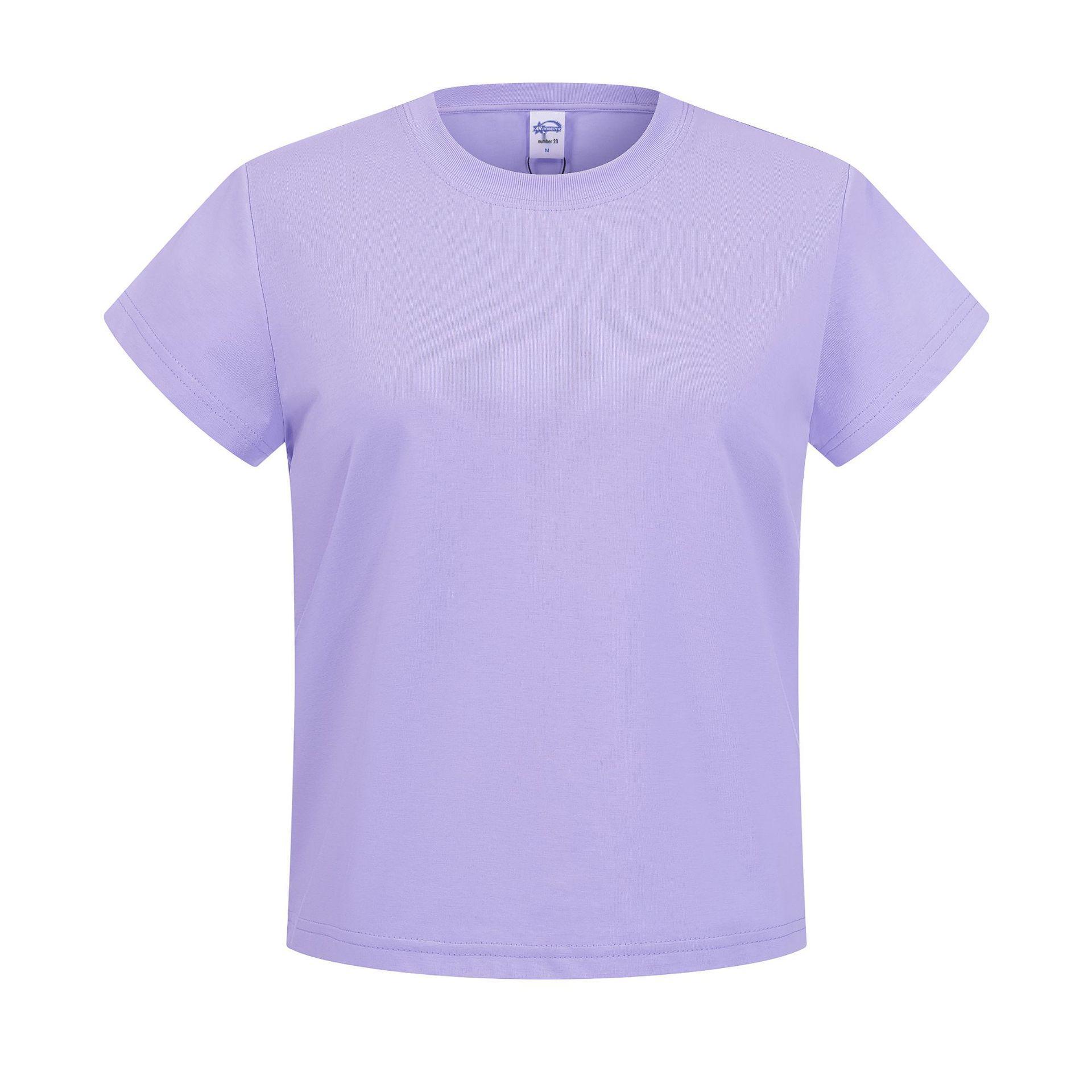

2026 Women s Classic 210g Solid Color Round Neck T-shirt - Short Sleeve Summer Trend M