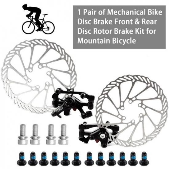 Bike Disc Brake Front & Rear Disc 160 mm Rotor Brake Kit for Mountain Bicycle