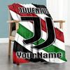 Juventus Personalized Name Blanket Gift Customizable Blanket Soft Warm Cozy Perfect for Livingroom Seaside Couch Office Chair Four Seasons Universal