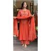 Indian Beautiful Cotton Kurti Pant Dupatta Set Bollywood Ethnic Top Kurta Set