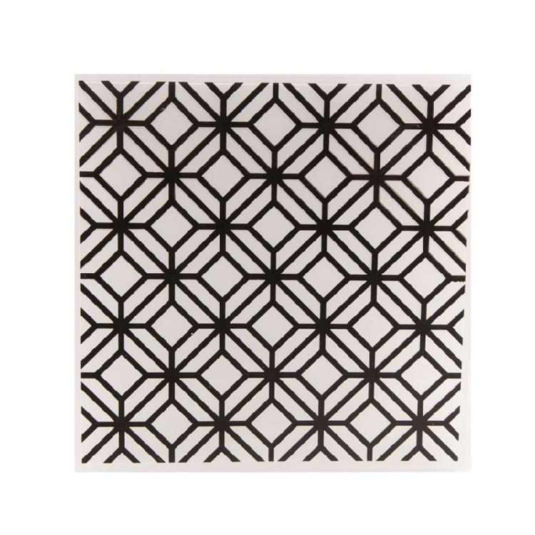 Geometric Plastic Embossing Folder Template DIY Scrapbooking Photo Album Card 1