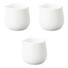 Set of 3 White Porcelain Syrup X X Cm Small Made In Setomonohonpo [4.9 4.3 4.5 (50 Cc)] Western-style Tableware, Ceramics, Japan,