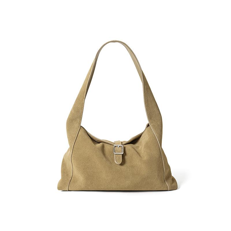 Leather Women's Bag Single-shoulder Bag Large Capacity Versatile Crossbody Bag for Commuting Simple Cowhide Tote Bag