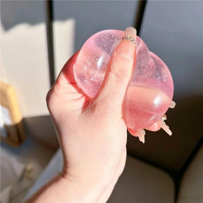 Slow Rebound Stress Maltose Colorful Fruit Apple Ball Anti Stress Ball Toy Soft Slow Rebound Stress Anxiety Relief Fidget Toy