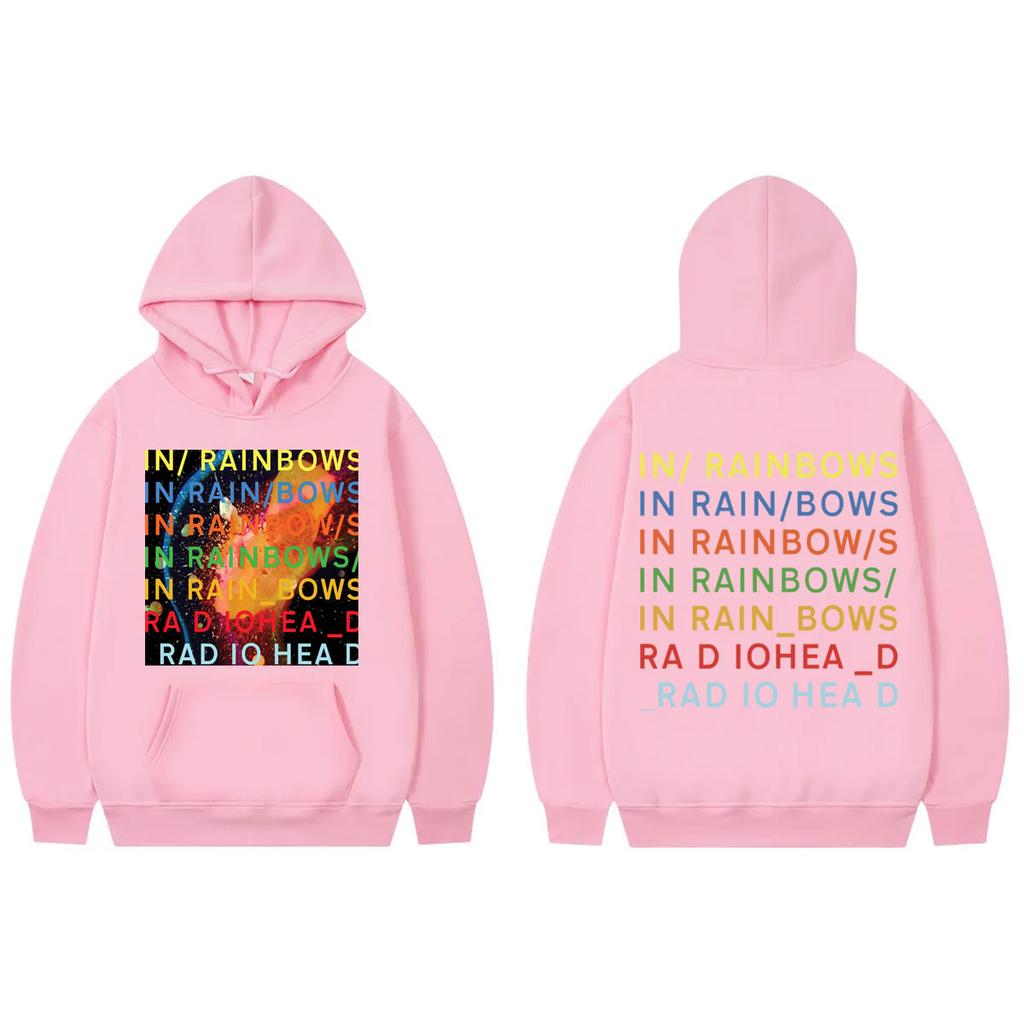 Radiohead In Rainbows Album Merch Hoodies Men Women Clothing Rock Hip Hop Sweatshirts Fashion Y2k Oversized Pullovers Streetwear