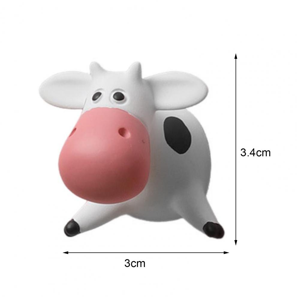 Dairy Cow Refrigerator Magnet Resin 3D Cattle Animal Microwave Oven Whiteboard Notes Photo Fridge Magnet Home Kitchen Decoration