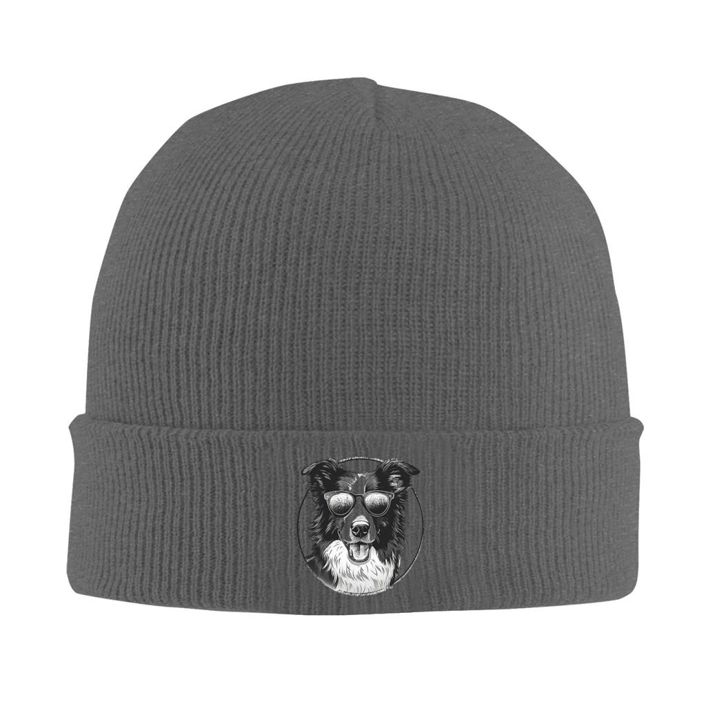 Border Collie Winter Skullies Beanies Hat Warm Autumn Knitted Hats Bonnet Caps for Women Men