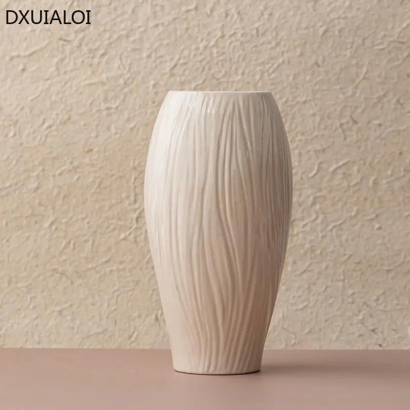 DXUIALOI Creative Minimalist Body Art Ceramic Vase Ornaments Nordic Living Room Female Sculpture Desktop Flower Arrangement Vase