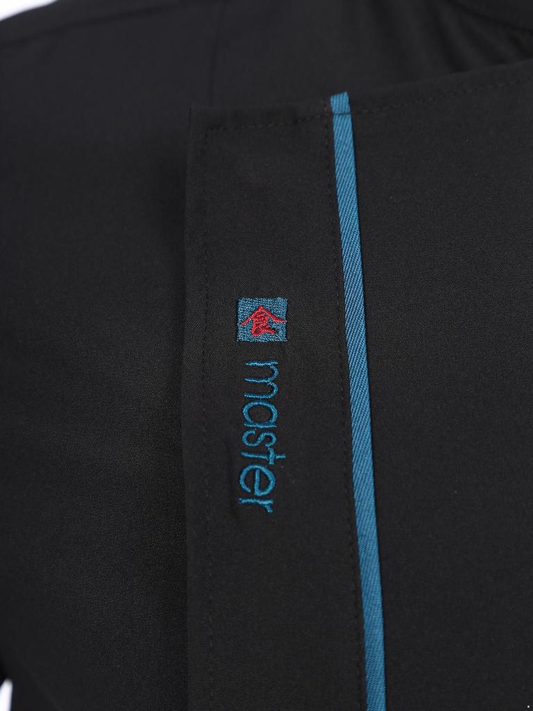 Unisex Lightweight Chef Jacket Stand Collar Short Sleeve Letter Embroidery Contrast Trim Kitchen Uniform Top