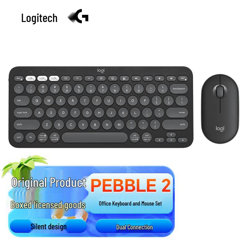 

Logitech Pebble 2 Wireless Bluetooth Keyboard and Mouse Combo