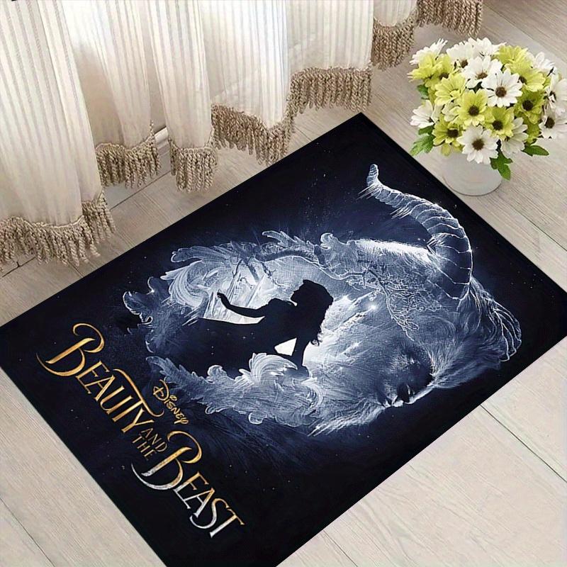 

1pc Beauty and The Beast Carpet Area Rug, Bedroom, and Playroom Durable, Stain-Resistant, and Easy To Clean, Living Room 60cm by 90cm