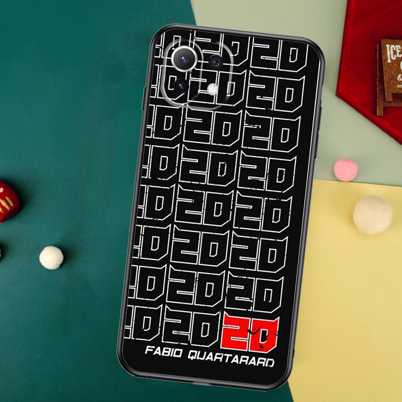 Moto NO.20 Fabio Quartararo Case For Xiaomi 14T Pro 11T 12T 13T 13 14 15 Ultra POCO X7 Pro X3 X5 M6 F5 F6 X6 Pro Cover