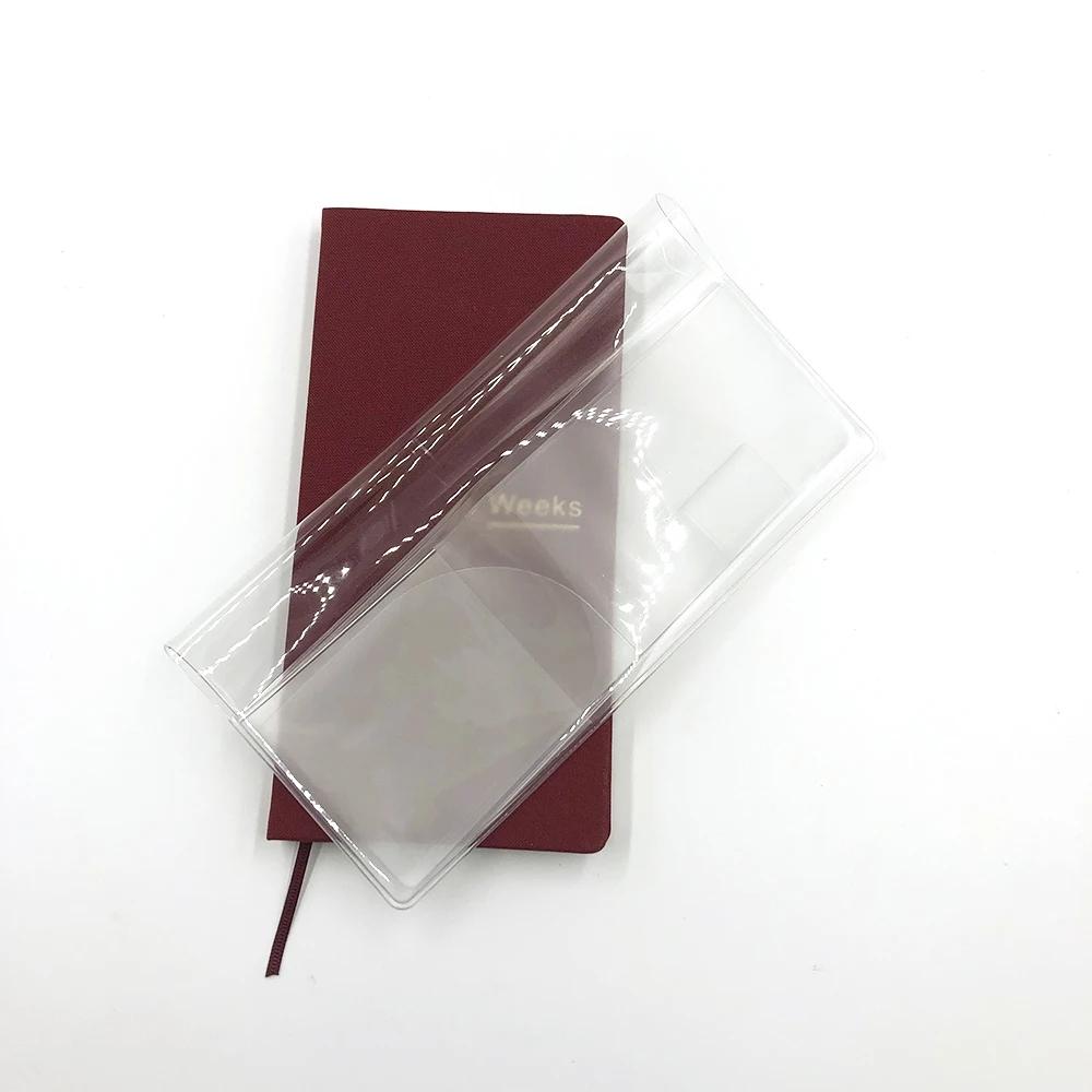 Fromthenon Transparent Protective Cover for Weeks Plan Notepad Weekly Planner Notebook Cover Pattern Design Stationery Office