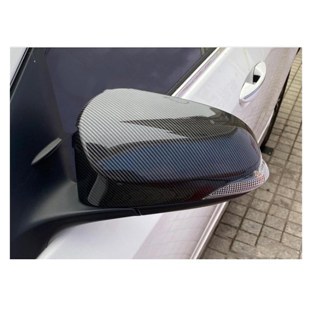 Rearview Mirror Frame 2 Pcs Car Side Mirror Cover for Toyota Prius C Aqua