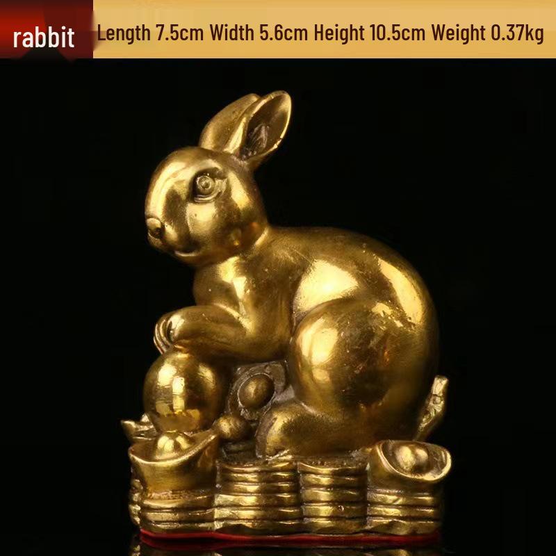 Chinese Zodiac Bronze Brass Ornaments: Rat, Ox, Tiger, Rabbit, Dragon, Snake, Horse, Sheep, Monkey, Rooster, Dog, Pig Crafts