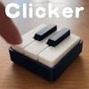 Mechanical Touch Piano Key Keychain Portable Size 3D Printed Piano Toy  Daily Bag Decoration