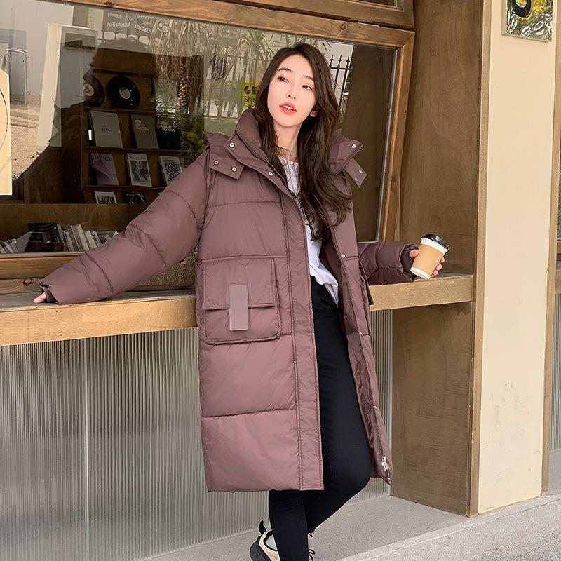 

Женская средняя и длинная хлопковая одежда, зимняя новая свободная пуховая хлопковая одежда, теплые хлопковые куртки, женские 2XL suggestion [140-160] catties