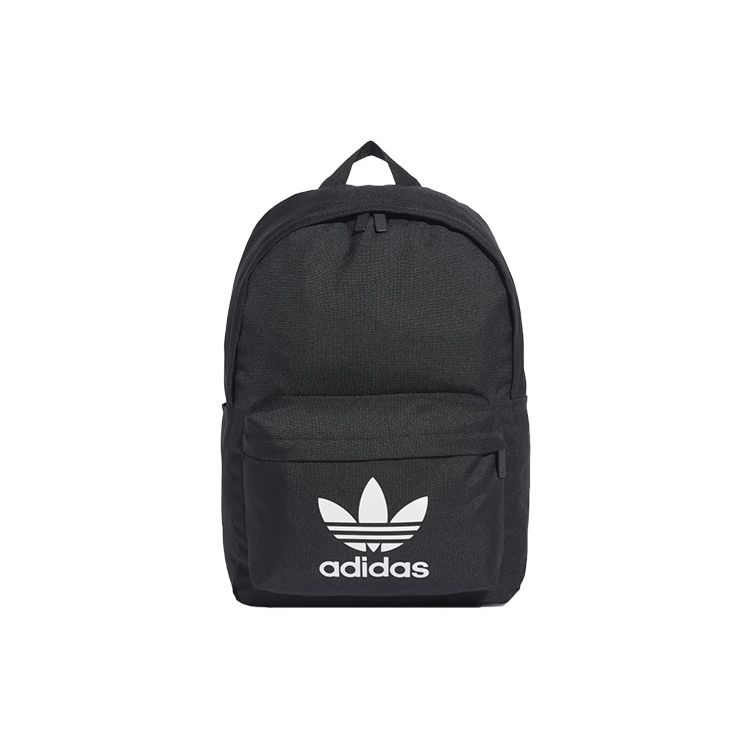 Adidas Originals Classic Large Logo Zipper Backpack Unisex Backpack Black GD4556 Black