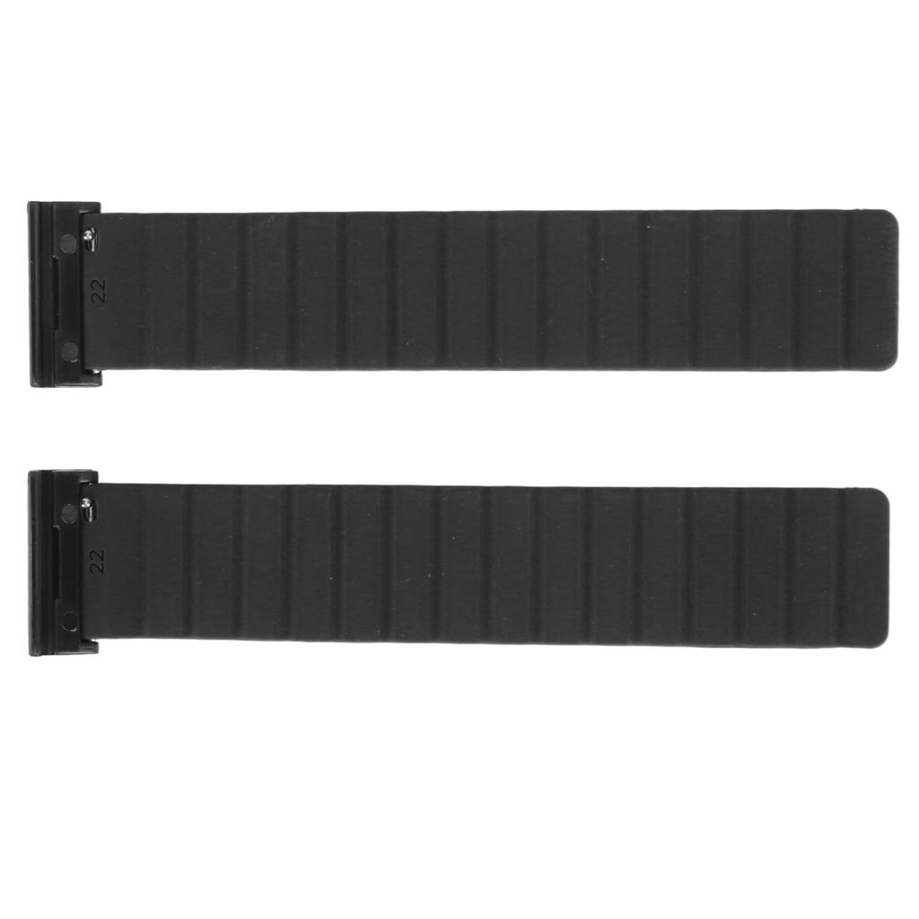 Magnetic Watch Band 26mm Sweat Proof Silicone Watch Strap Quick Release Watchband for Vertix 2 Black
