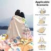 1pc, Duffy and Friends (3) Cozy Flannel Throw Blanket, Perfect Gift for Bedroom, Living Room, Travel, Camping, Car, Beach, Office Naps, Ideal Sofa Bla