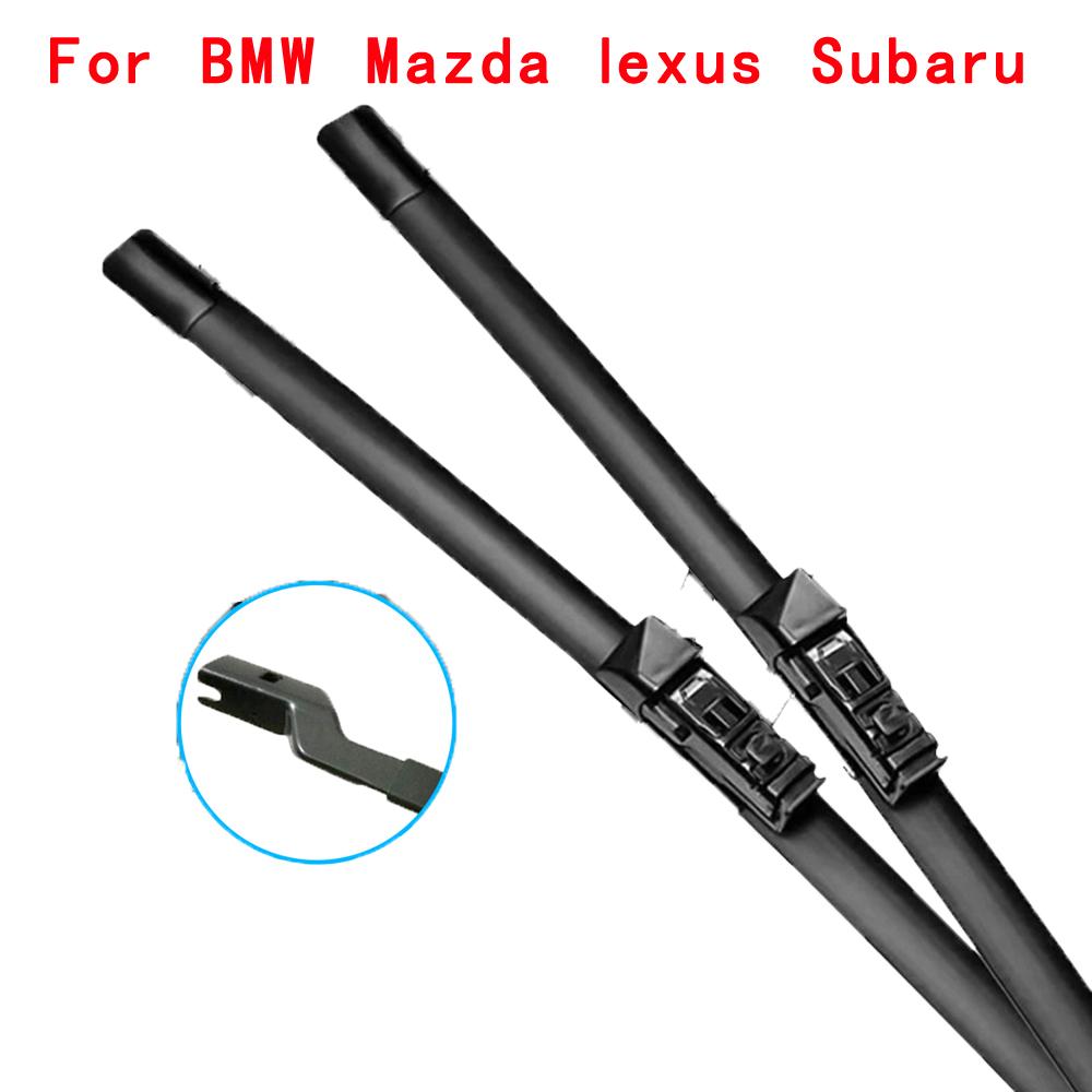 For TOYOTA MIRAI JPD1 2014-2023 Double Rubble Car Wiper Accessories Auto Parts Cleaning Windshield Windscreen Frameless