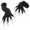 Halloween Costume Cosplay Gloves Scary Skeleton Bone Skull Props Paw Gloves