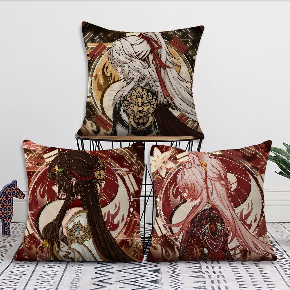 Honkai Star Rail cool c Game cushion cover Pillow Cover Decoration Room Home Sofa living Office Car Nordic Simplicity