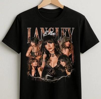 Ella Langley The Dandelion Tour Shirt, Vintage Collage Grafik T-Shirt