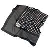 New Black Flower Scarf Women's Travel Versatile Decorative Silk Scarf Summer Travel Sunscreen Neck Protection Advanced Sense