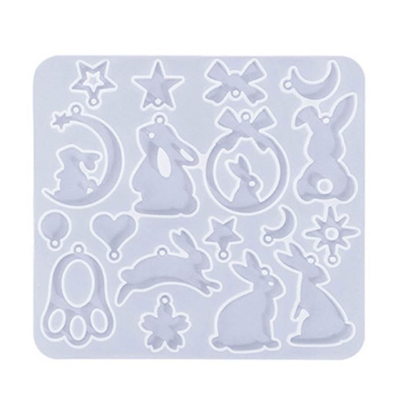 

Силіконова форма серії «Тварини» DIY Кристалічна форма для сережок-підвісок Кішка Кролик Форми для брелоків Форма для виготовлення епоксидної смоли для ювелірних виробів