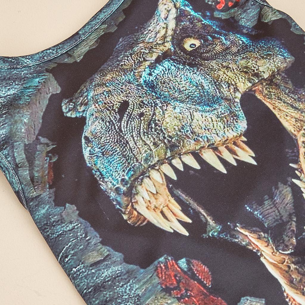 Dog Shirts 3D printed, Cool Dinosaur Pattern Printed Vest for Small Dogs Costume Dog Pajamas Puppy Gift Pet Clothes